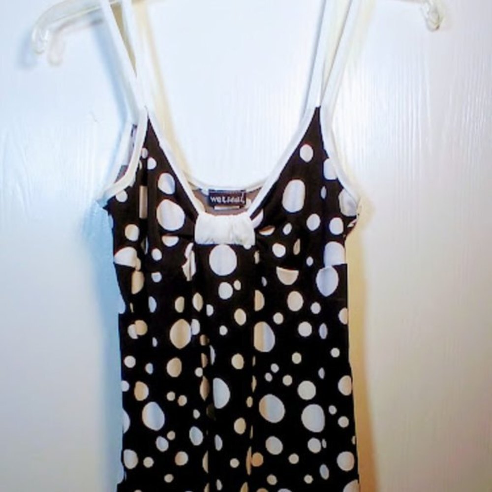 WET SEAL • Polka Dot Spaghetti Strap Top NWT-Large - Picture 5 of 16